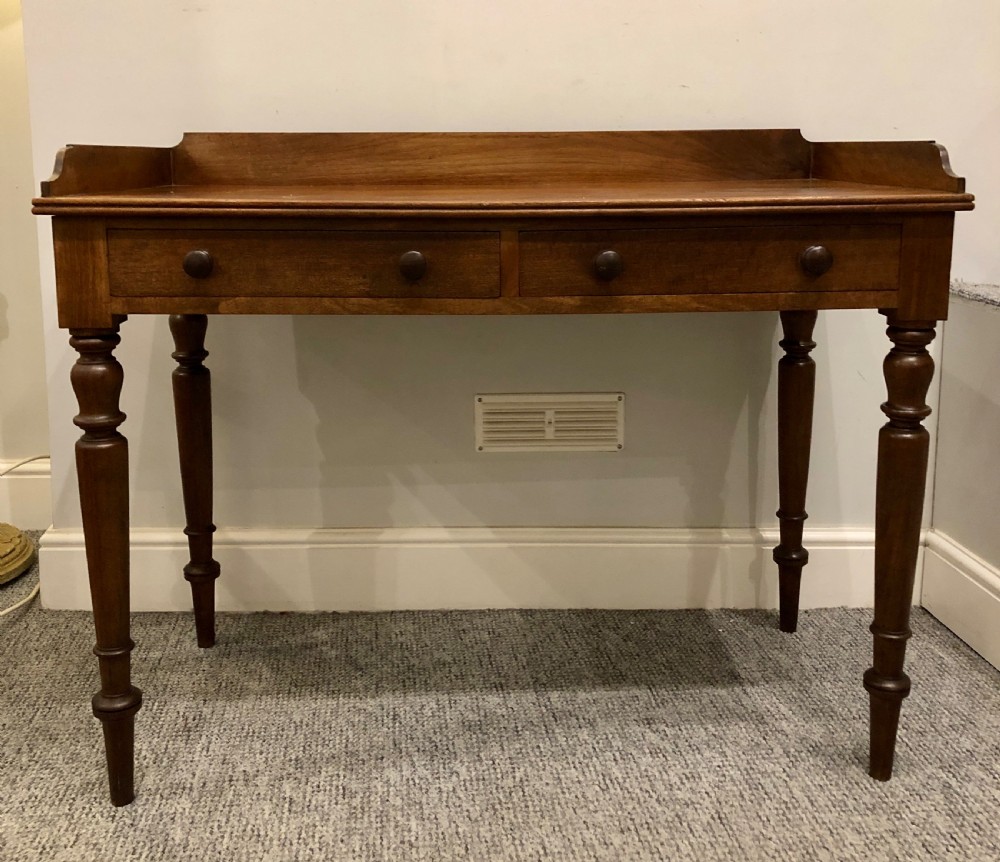 Antique Victorian Two Drawer Side Table View VI