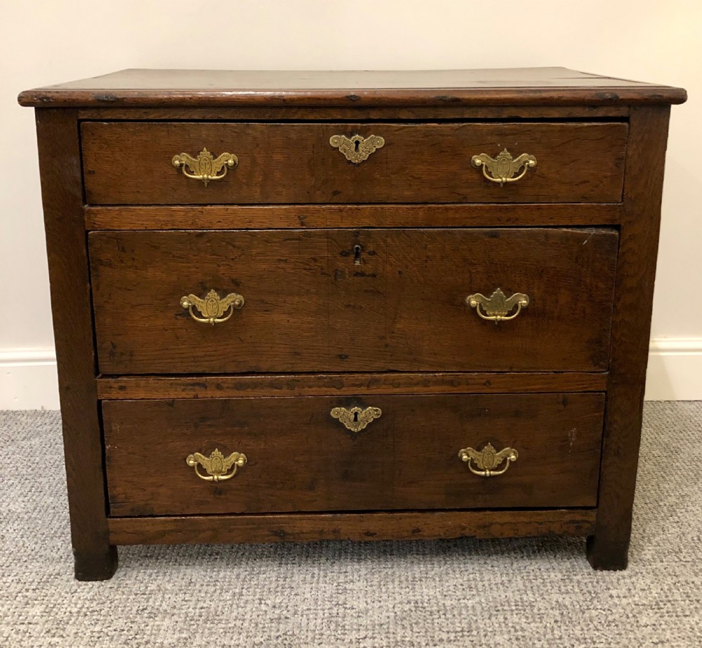 Small Antique 17th Century Oak Chest of Drawers