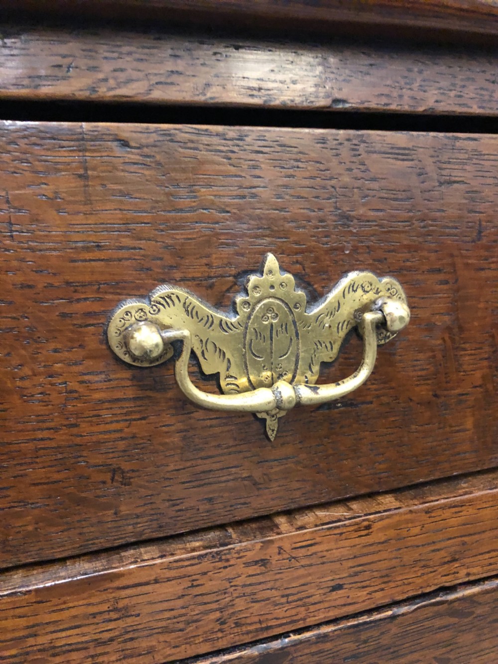 Small Antique 17th Century Oak Chest of Drawers View V