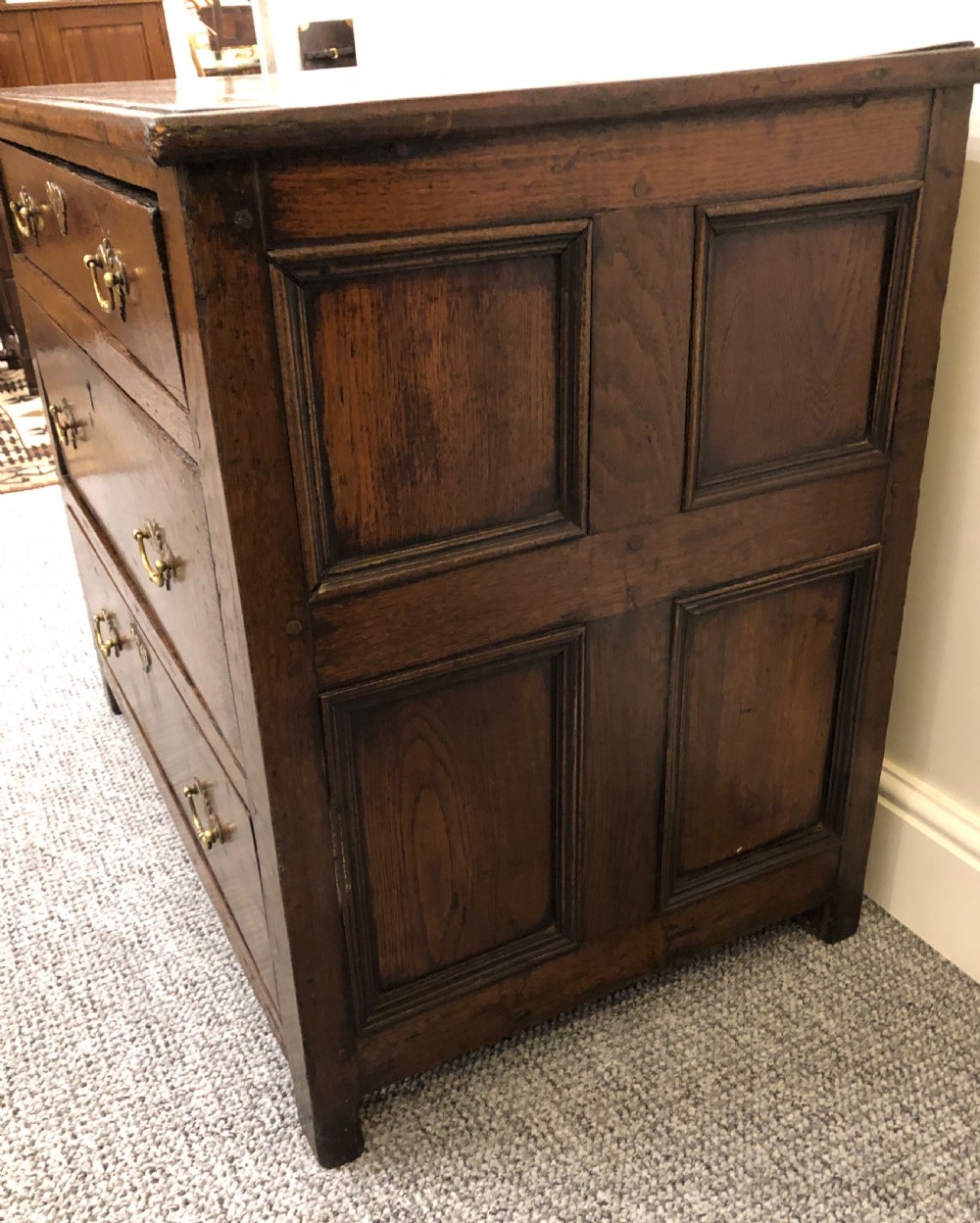 Small Antique 17th Century Oak Chest of Drawers View VII