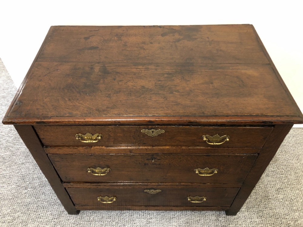 Small Antique 17th Century Oak Chest of Drawers View IX