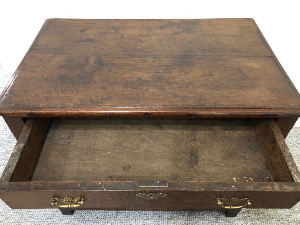 Small Antique 17th Century Oak Chest of Drawers View X