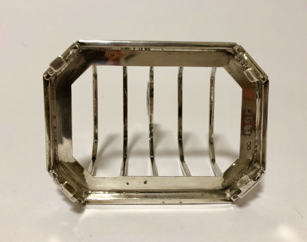 Antique Solid Sterling Silver Toast Rack  View VII