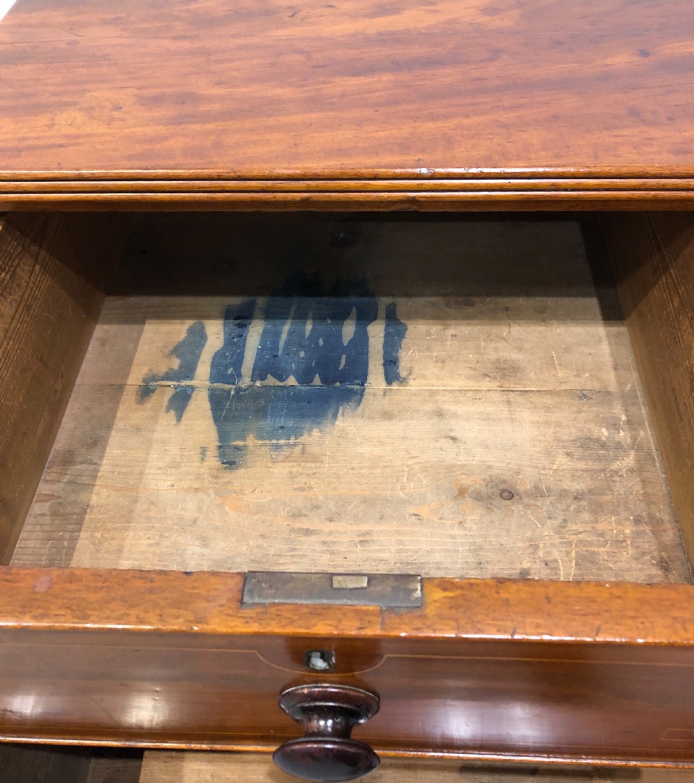 Antique Regency Mahogany Inlaid Chest of Drawers View XIII