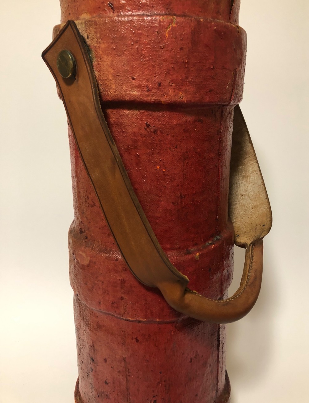 Antique Leather Military Armorial Shell Case Carrier View VIII