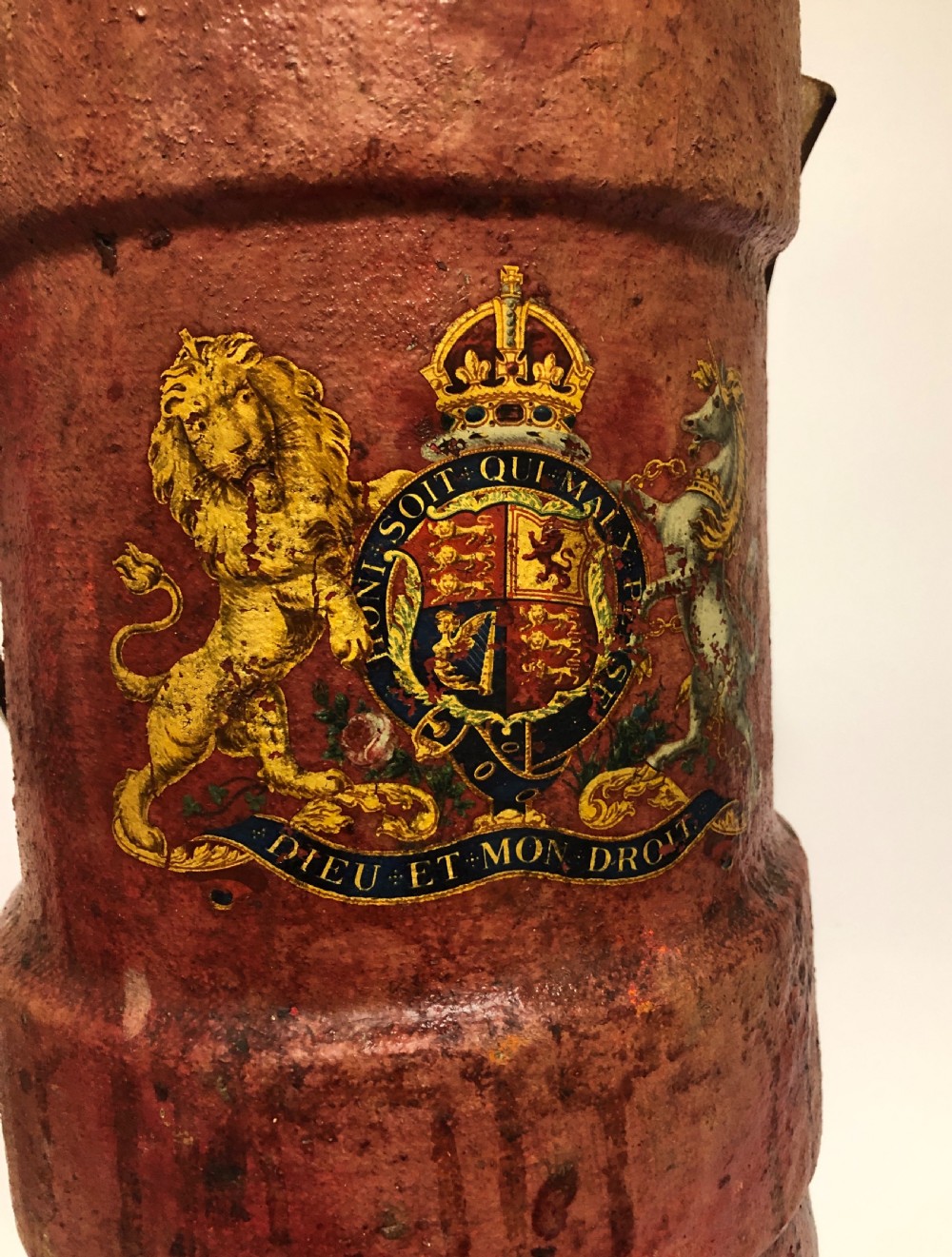 Antique Leather Military Armorial Shell Case Carrier View XII