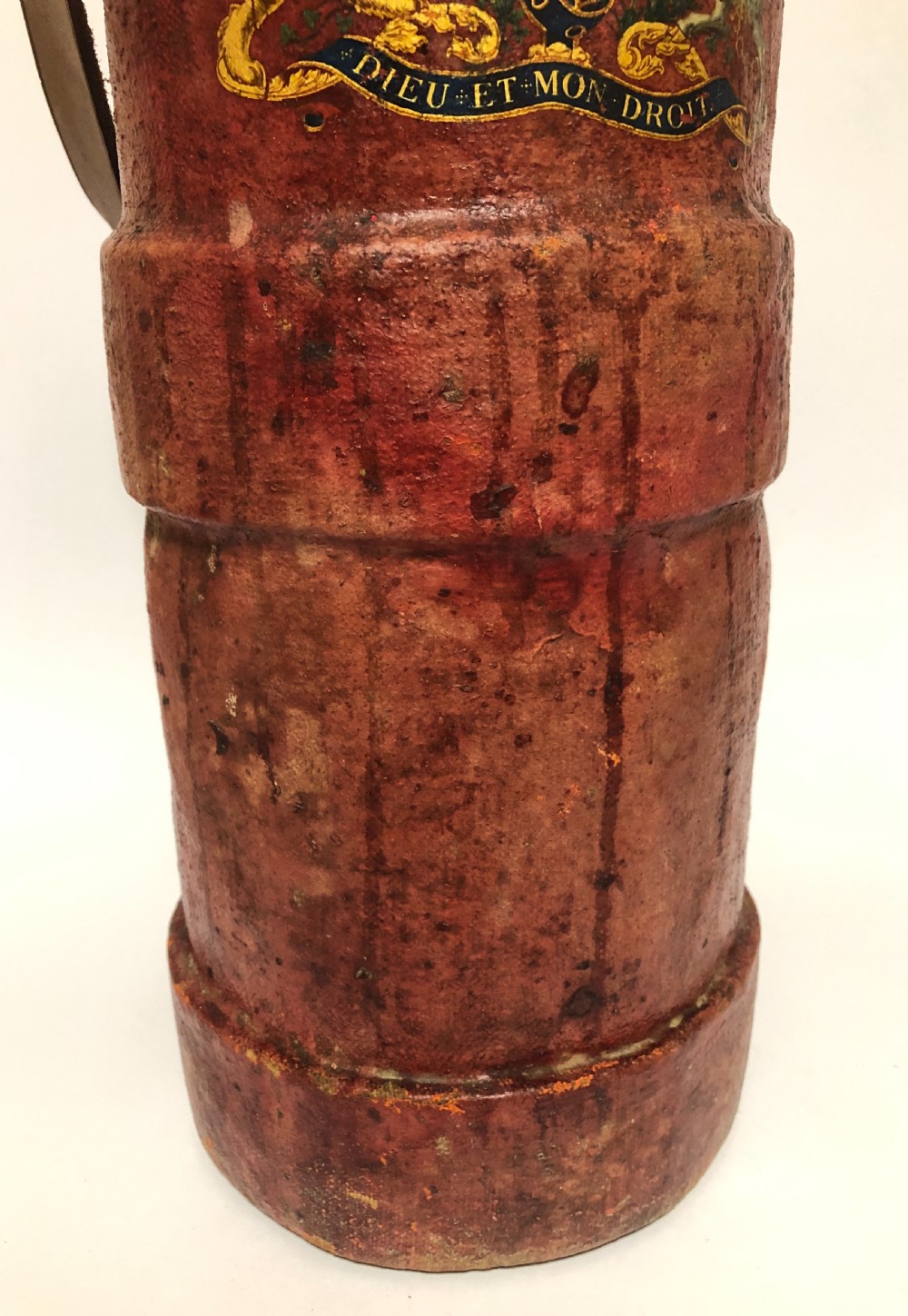 Antique Leather Military Armorial Shell Case Carrier View XIII