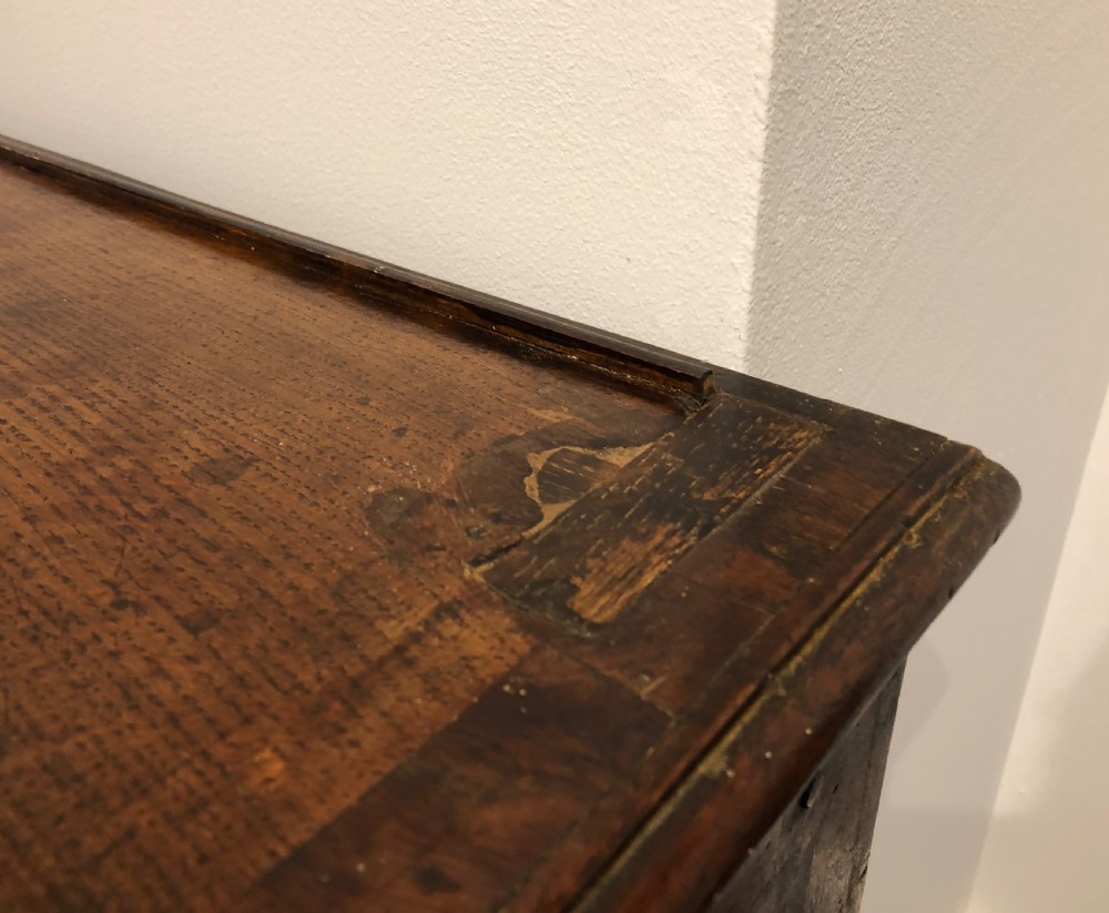 Large Antique Georgian Four Drawer Oak Dresser Base View XV