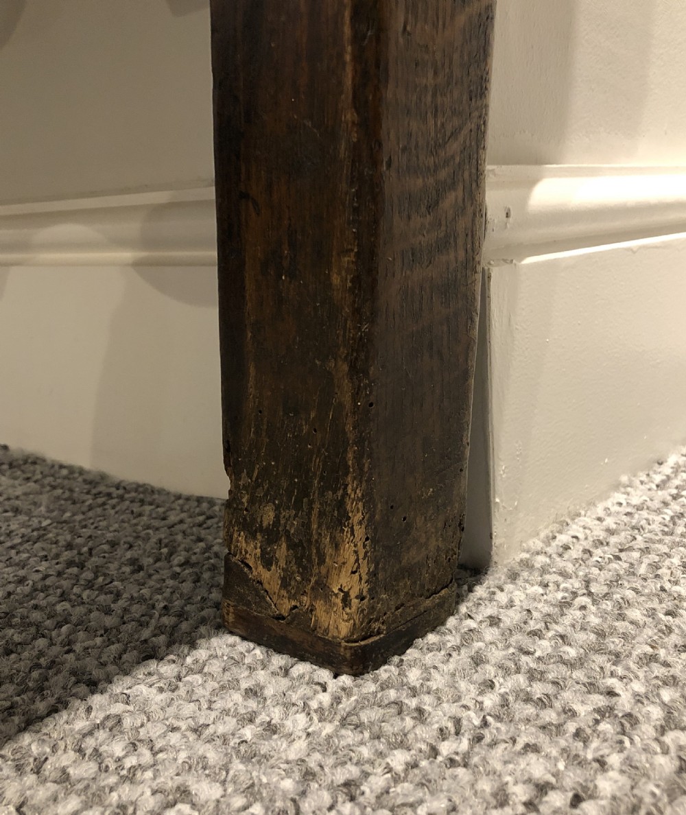 Large Antique Georgian Four Drawer Oak Dresser Base View XVII