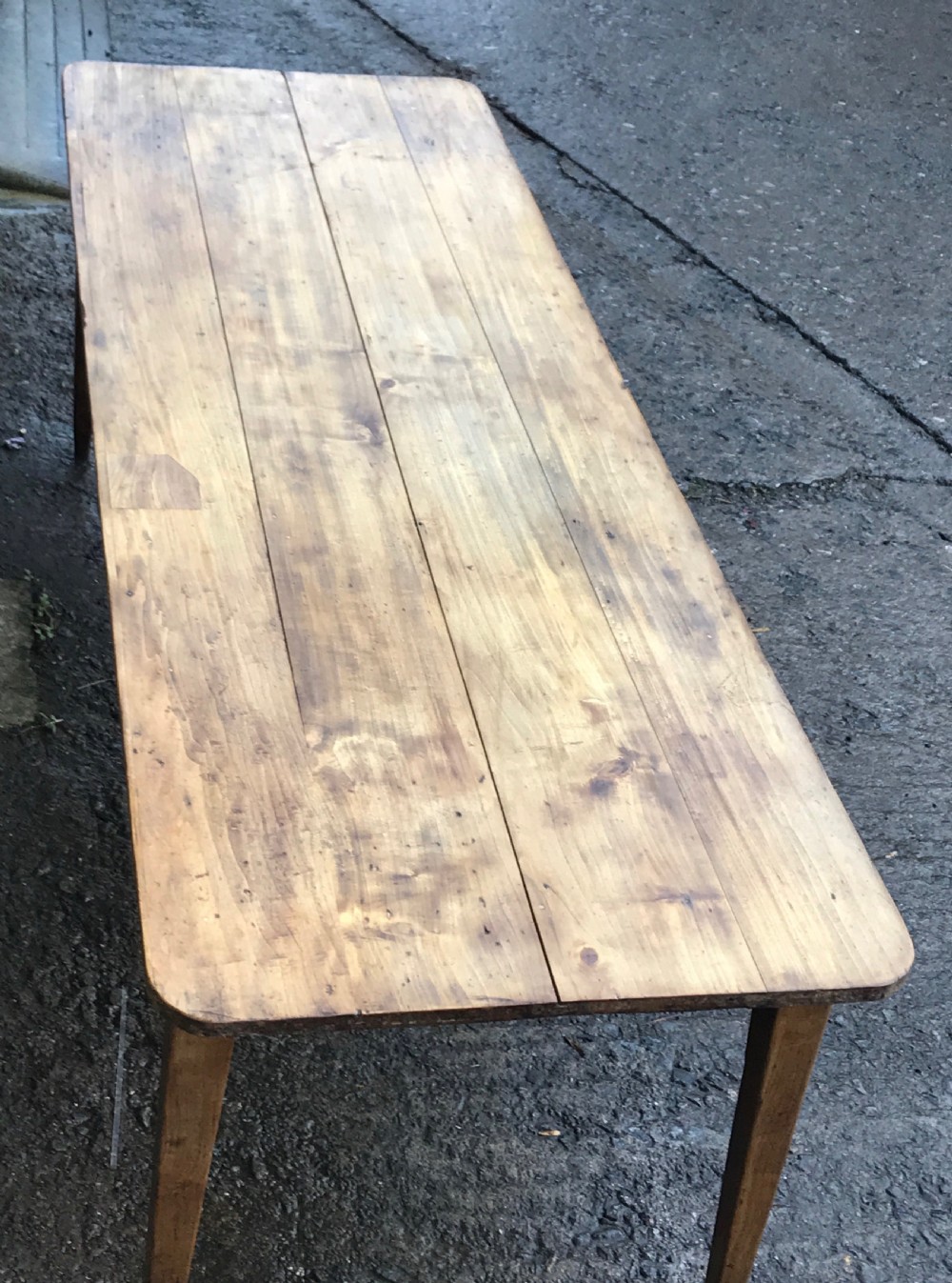 Large Antique French Fruitwood Dining Table  View IV