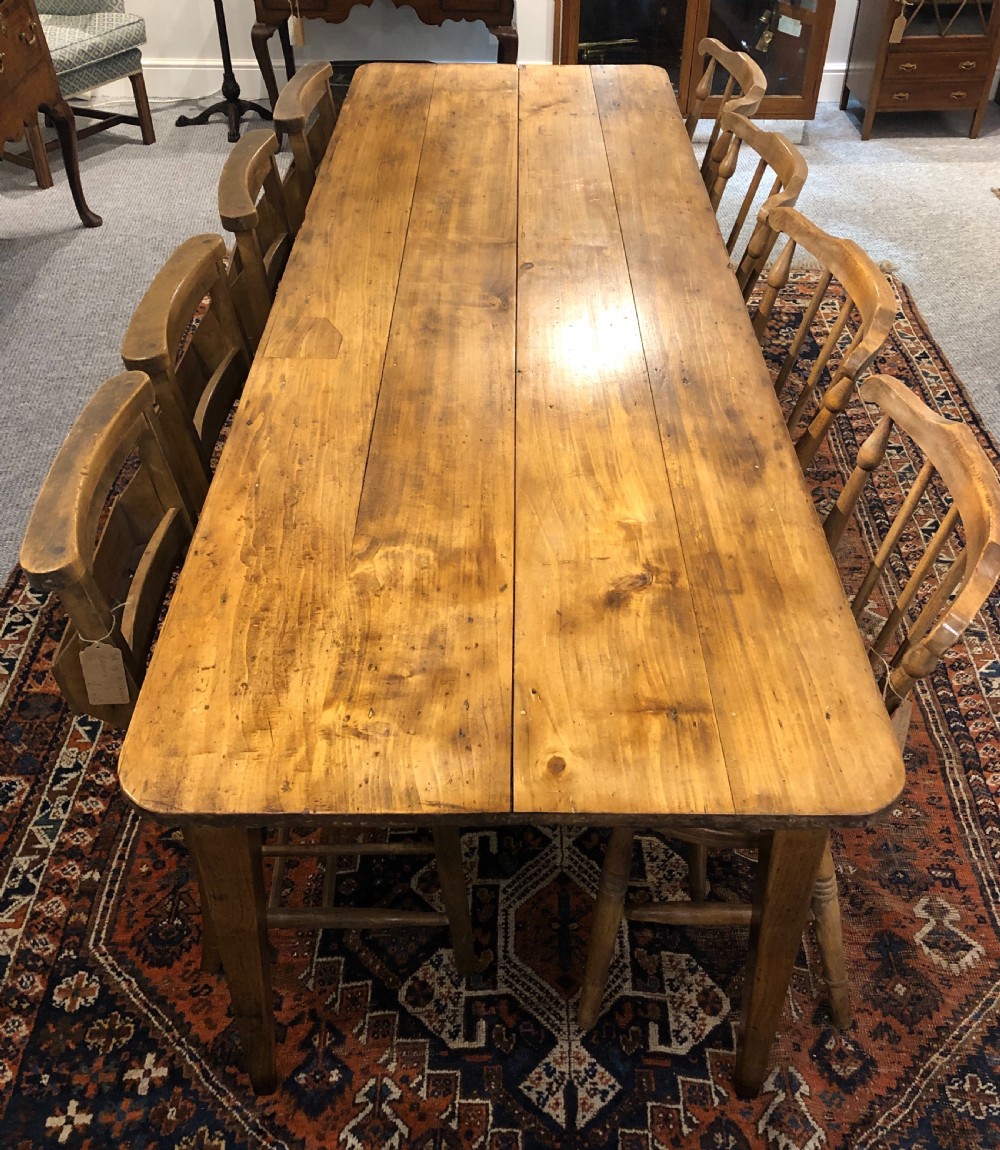 Large Antique French Fruitwood Dining Table  View VII