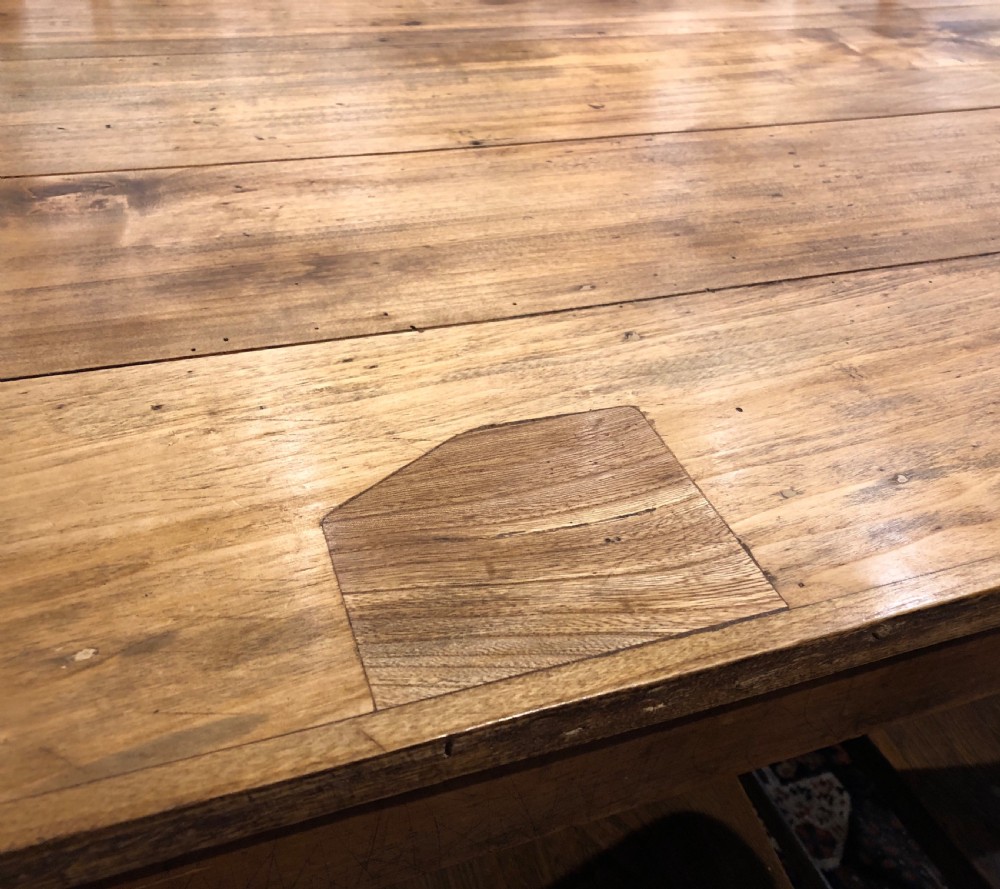 Large Antique French Fruitwood Dining Table  View XIV