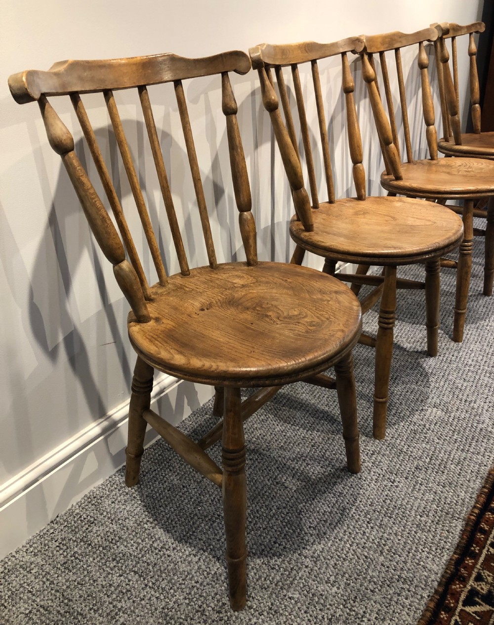 Set of 4 Antique Penny Chairs View III