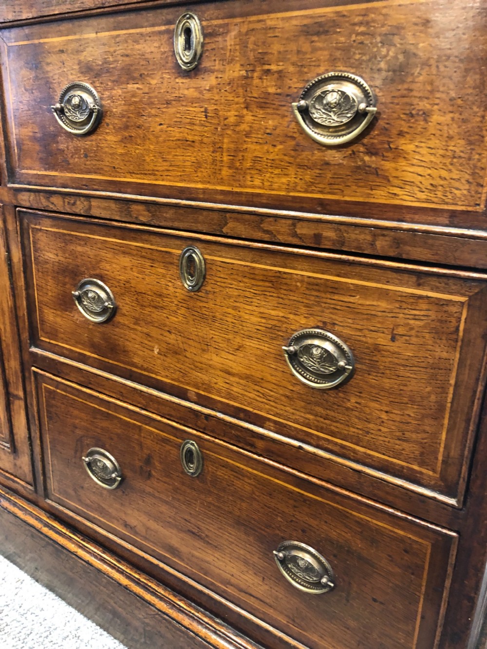 Large Antique Georgian Oak Dresser View XII