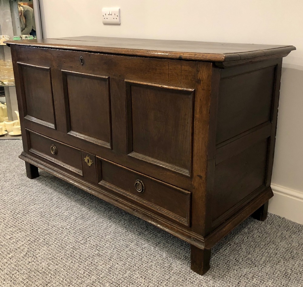 Antique 18th Century Oak Mule Chest View III