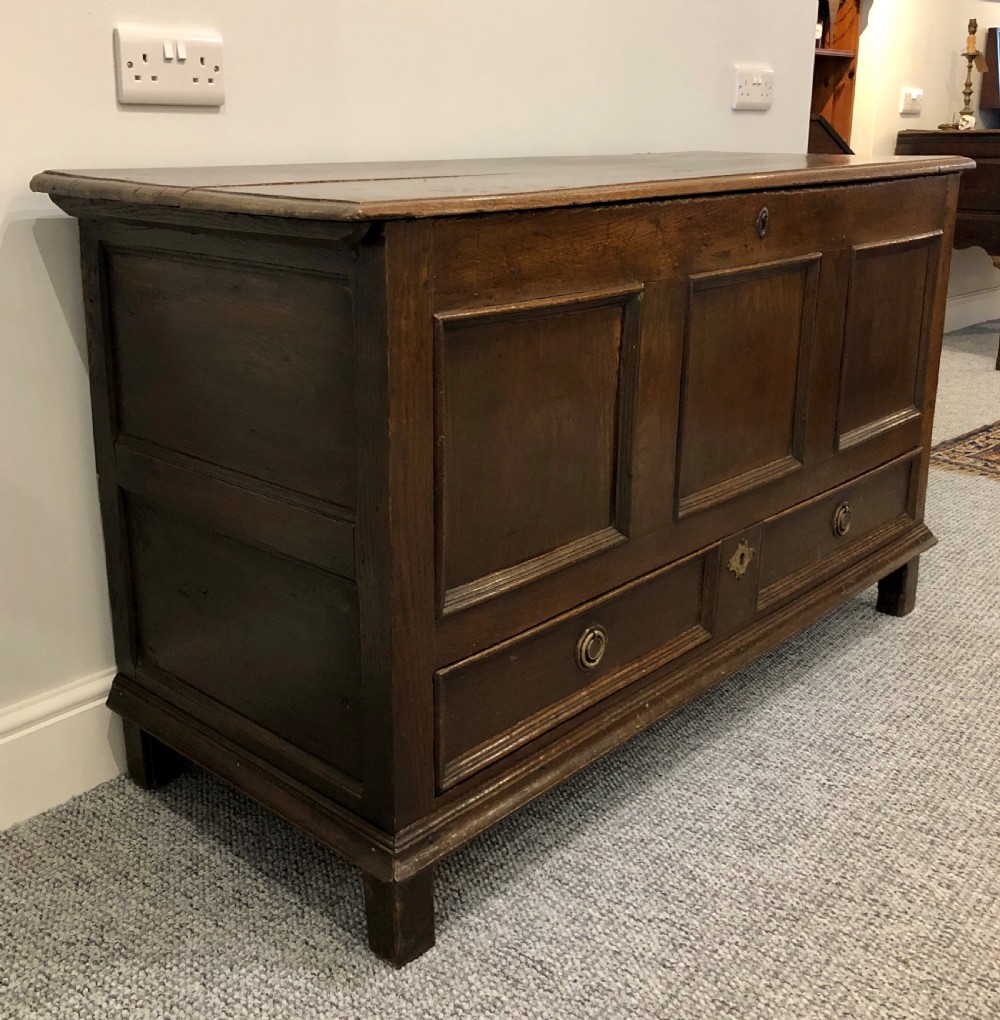 Antique 18th Century Oak Mule Chest View IV