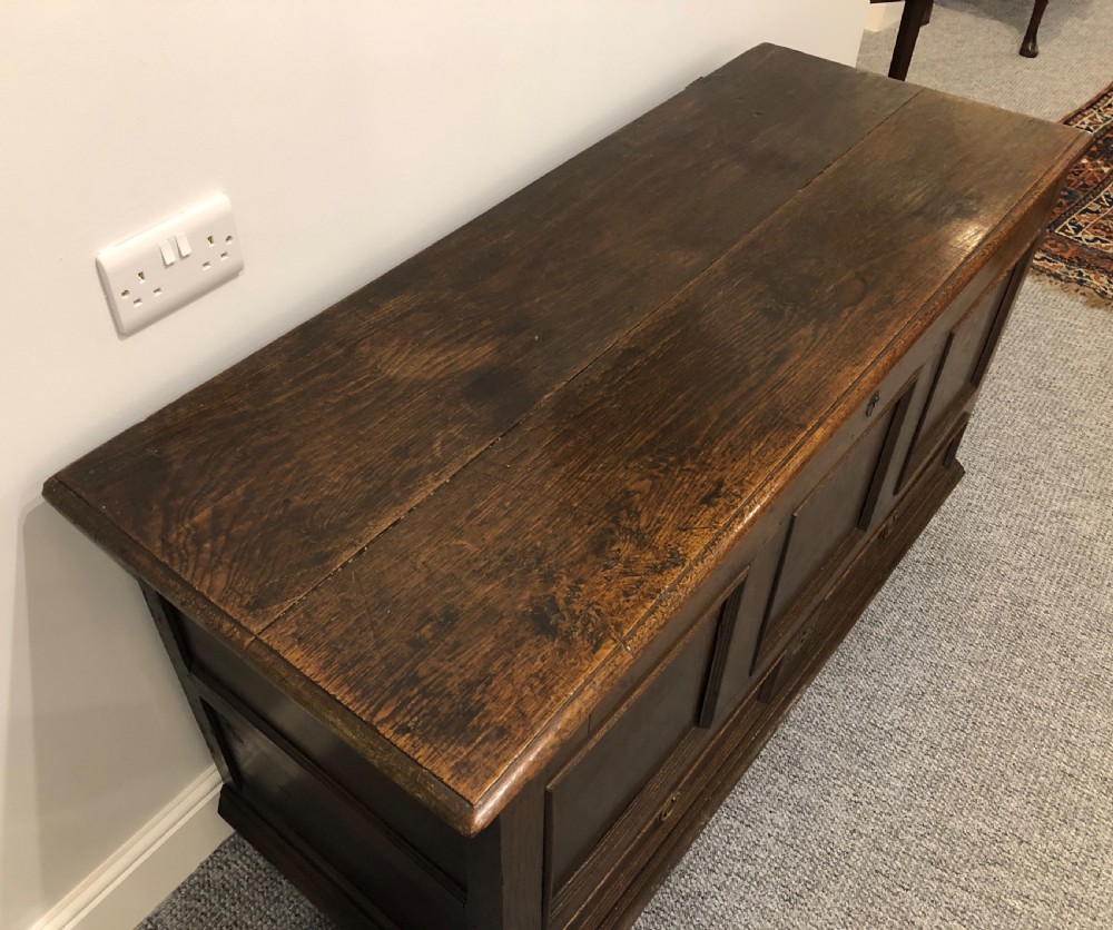 Antique 18th Century Oak Mule Chest View VI