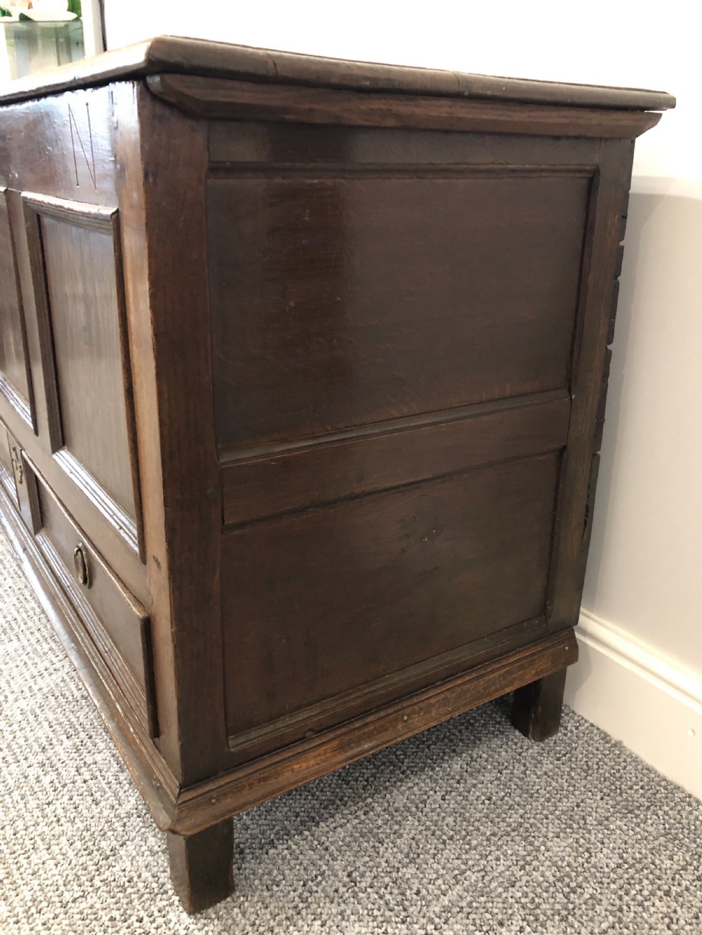 Antique 18th Century Oak Mule Chest View VII