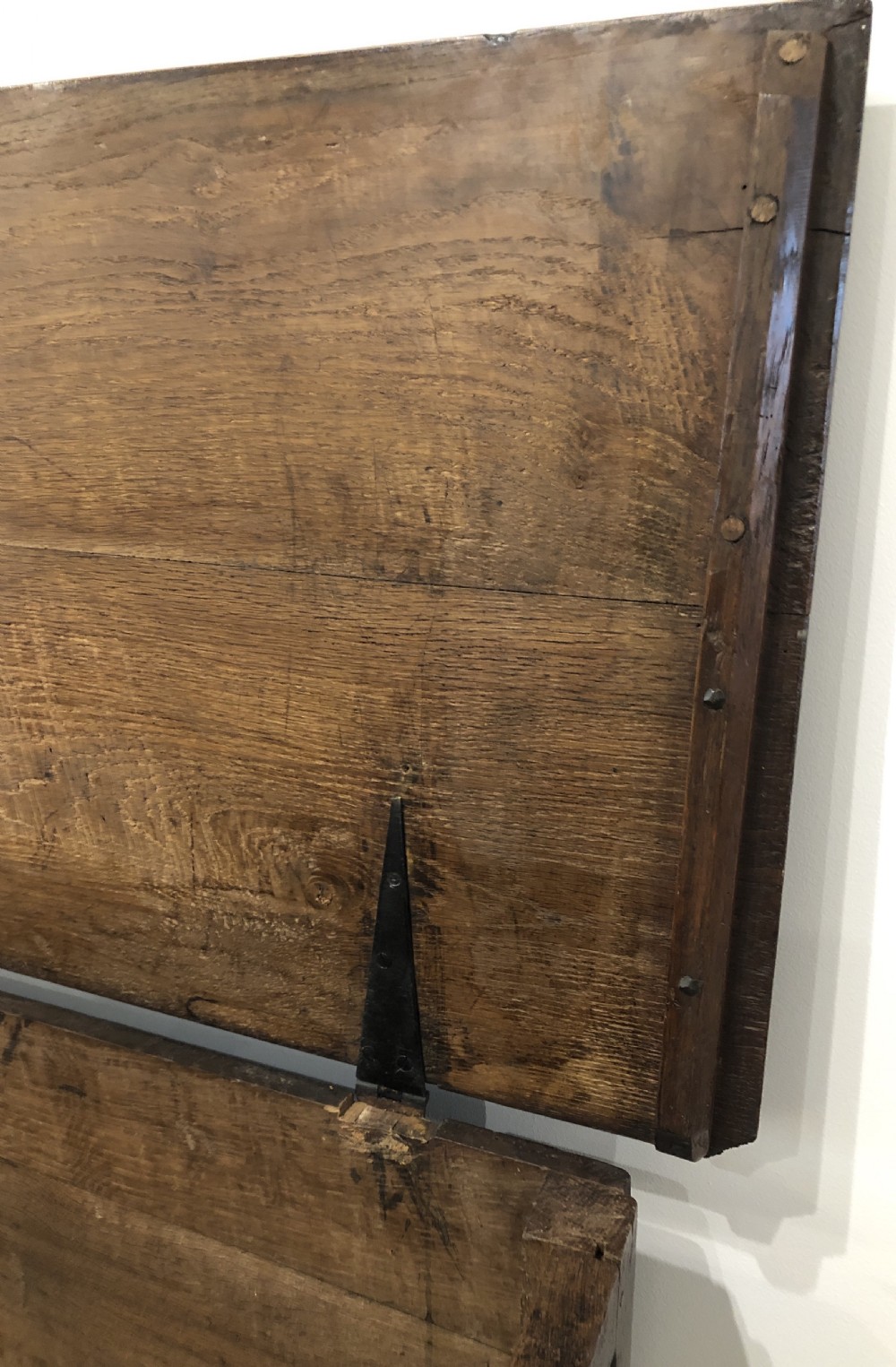 Antique 18th Century Oak Mule Chest View XI