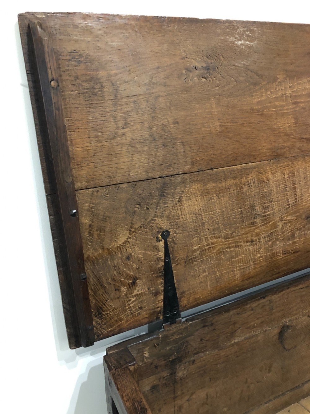 Antique 18th Century Oak Mule Chest View XIII