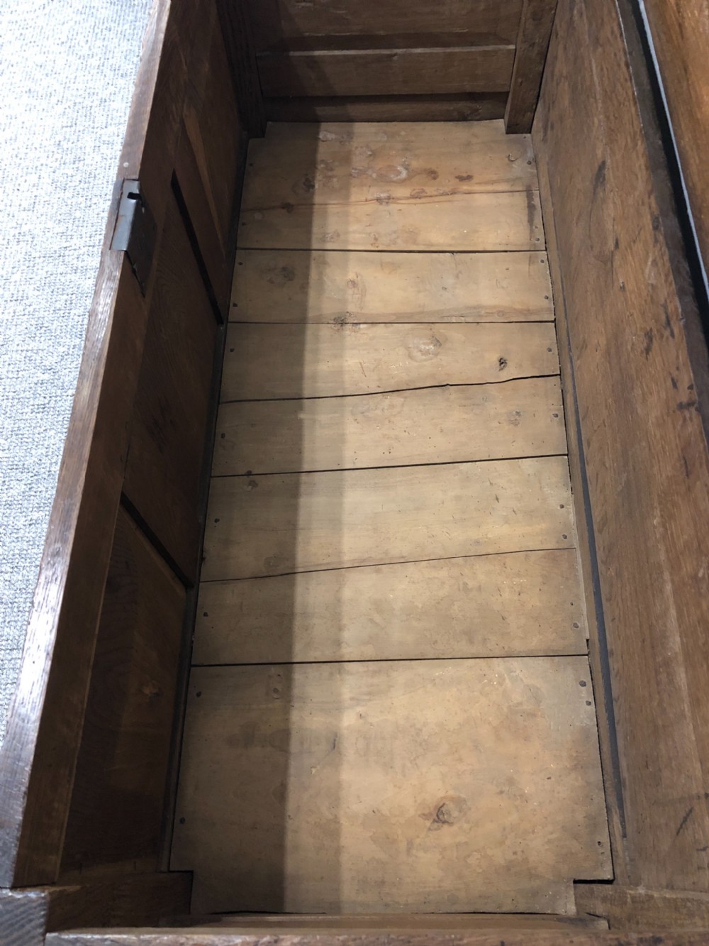 Antique 18th Century Oak Mule Chest View XV