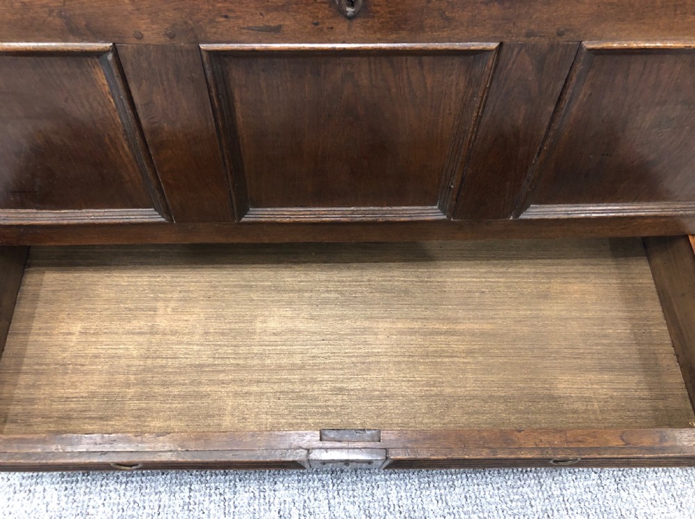 Antique 18th Century Oak Mule Chest View XVI