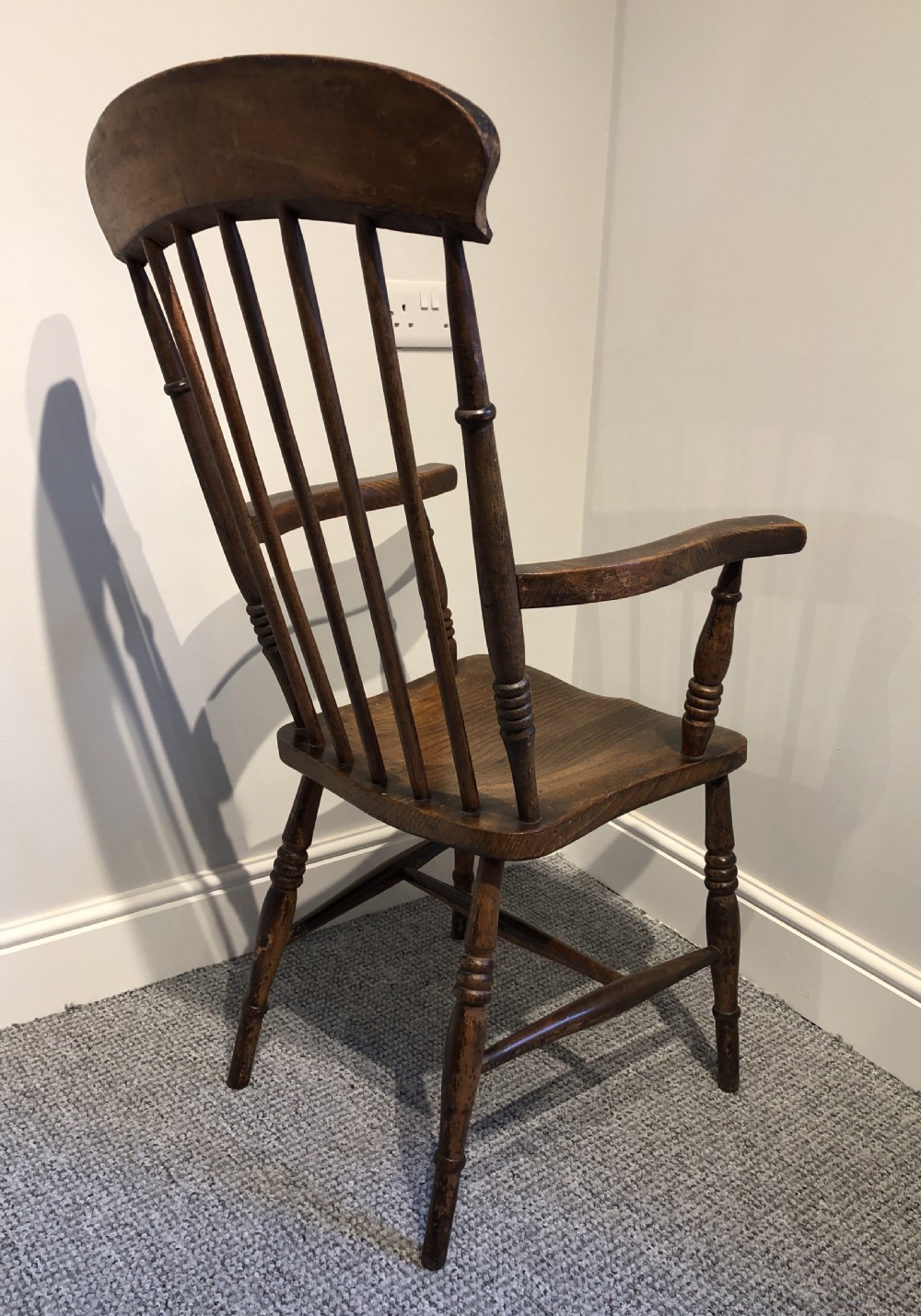 Antique Farmhouse Stick Back Chair  View II