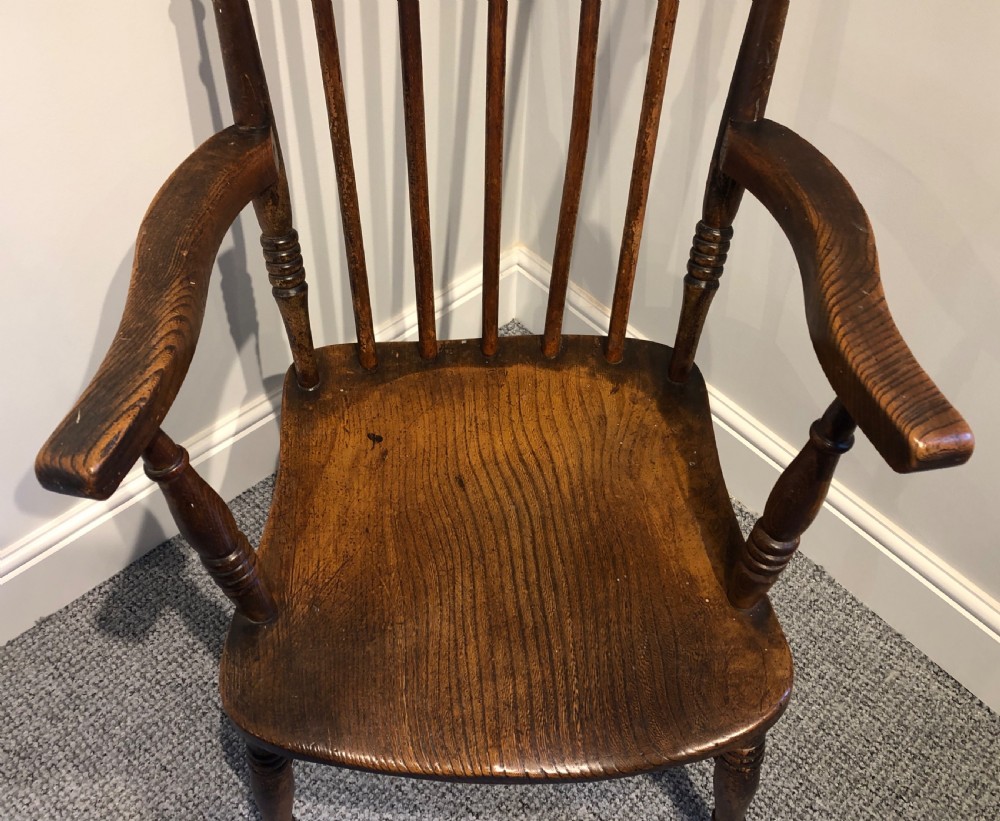 Antique Farmhouse Stick Back Chair  View VII