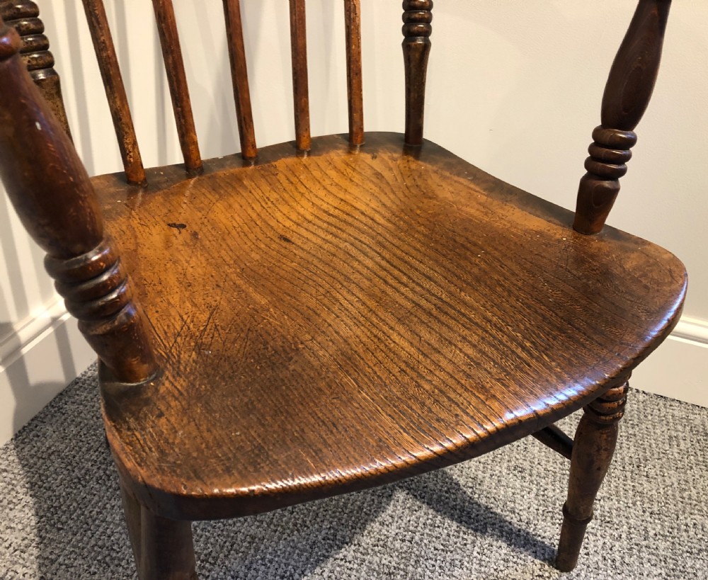 Antique Farmhouse Stick Back Chair  View VIII