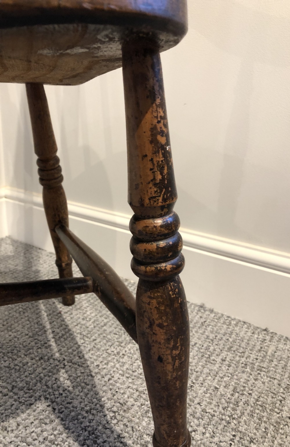 Antique Farmhouse Stick Back Chair  View X