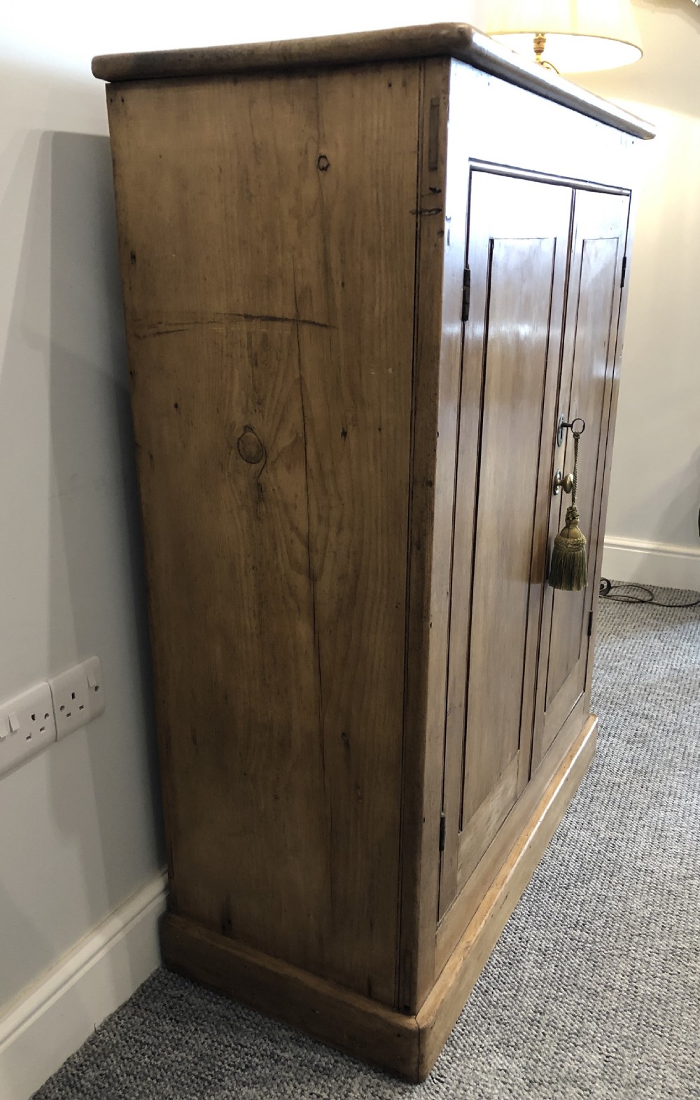 Antique Pine Storage Cupboard View X