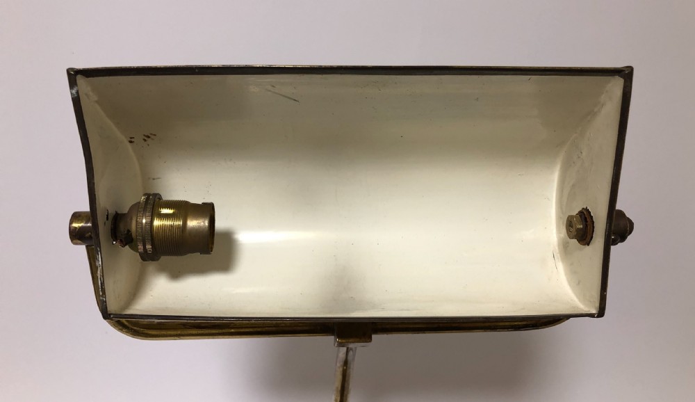 Antique Vintage Art Deco Adjustable Brass Desk Lamp View XI