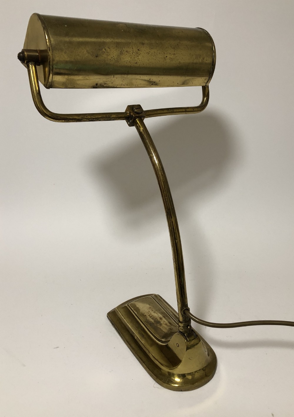 Antique Vintage Art Deco Adjustable Brass Desk Lamp View XII