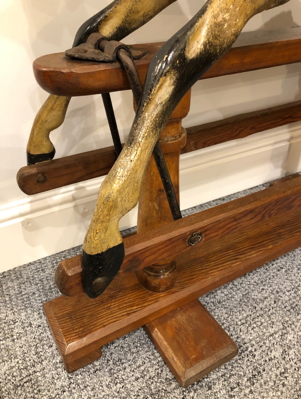 Small Antique Victorian Rocking Horse View VII