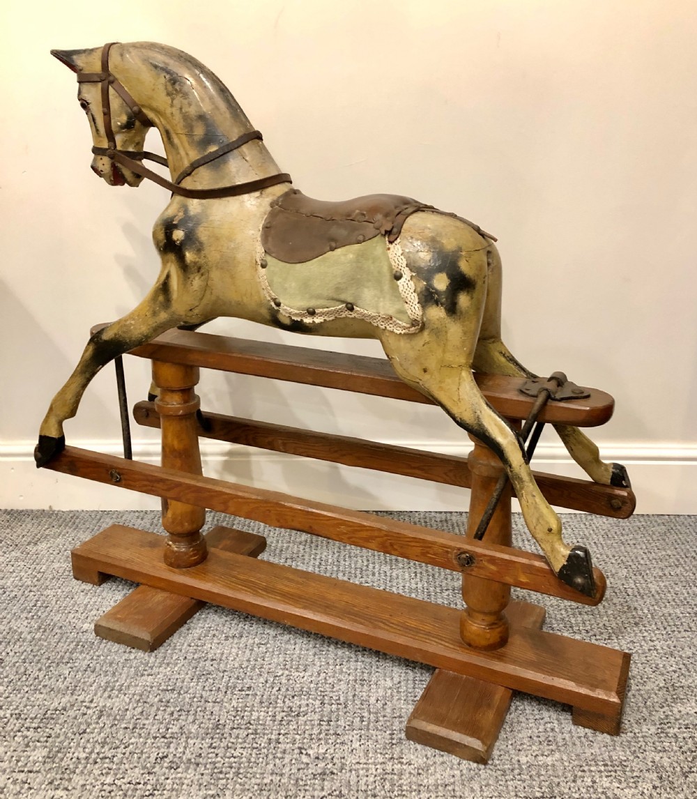 Small Antique Victorian Rocking Horse View VIII