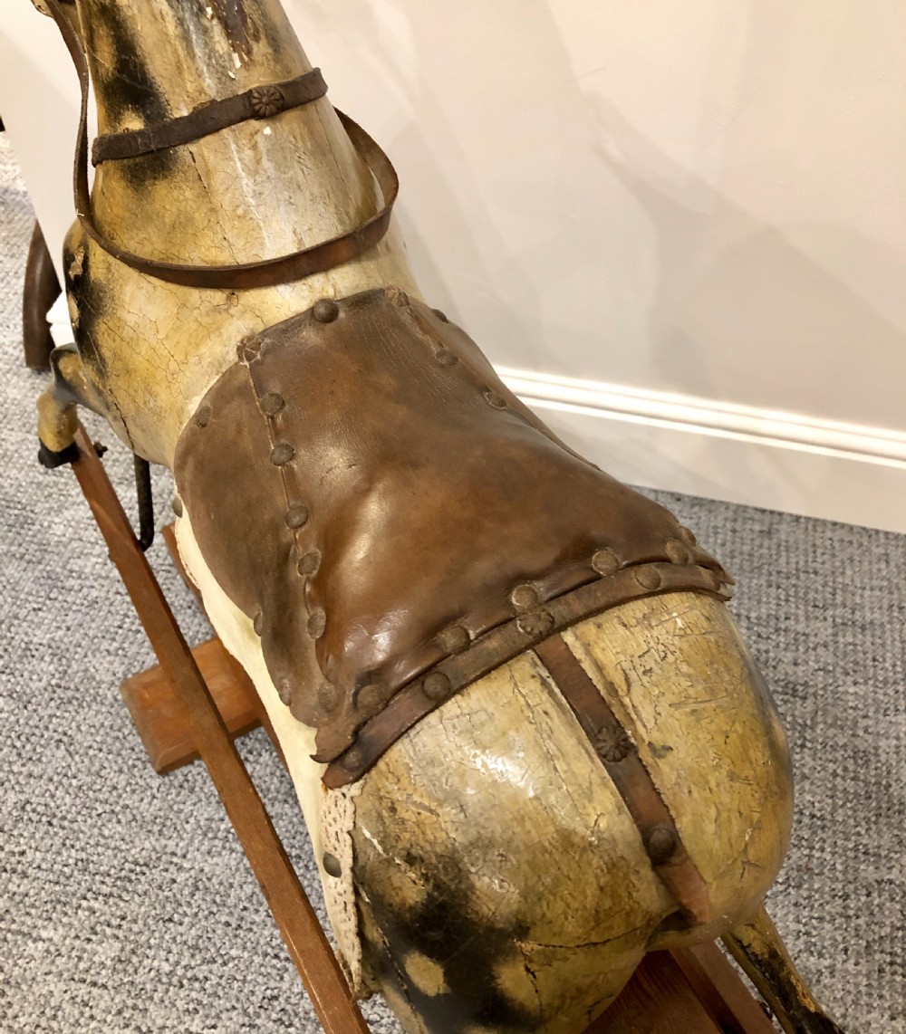 Small Antique Victorian Rocking Horse View X