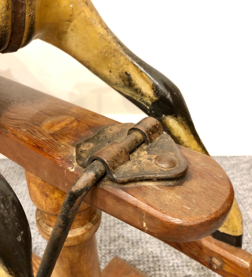 Small Antique Victorian Rocking Horse View XIV