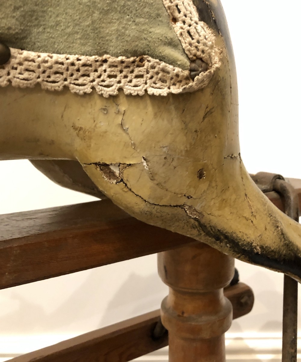 Small Antique Victorian Rocking Horse View XV