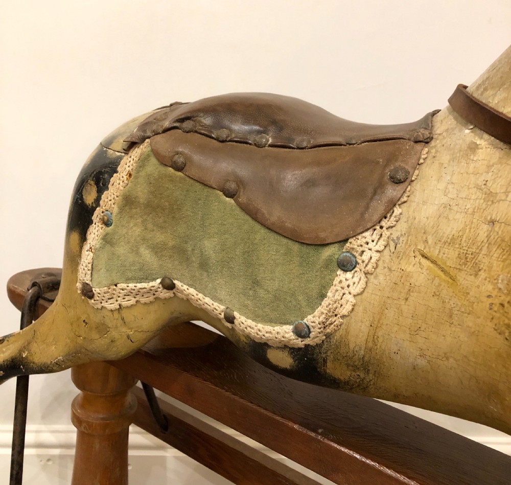 Small Antique Victorian Rocking Horse View XVI