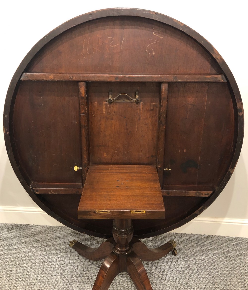 Antique Regency Rosewood Tilt Top Breakfast Table View VII