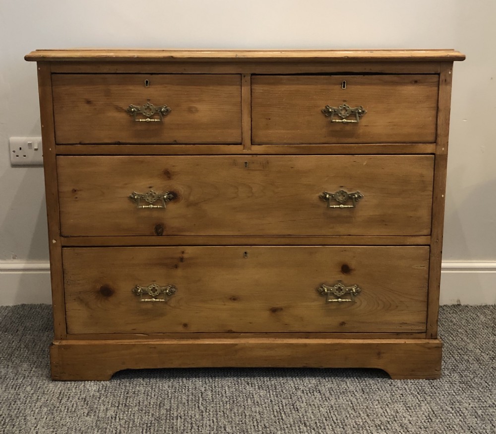 Antique Stripped Pine Chest of Drawers