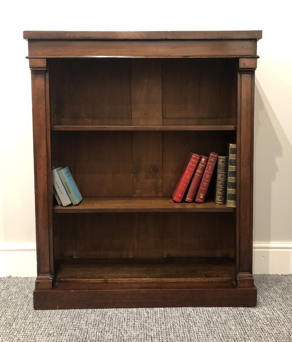 Small Antique Victorian Mahogany Open Bookcase