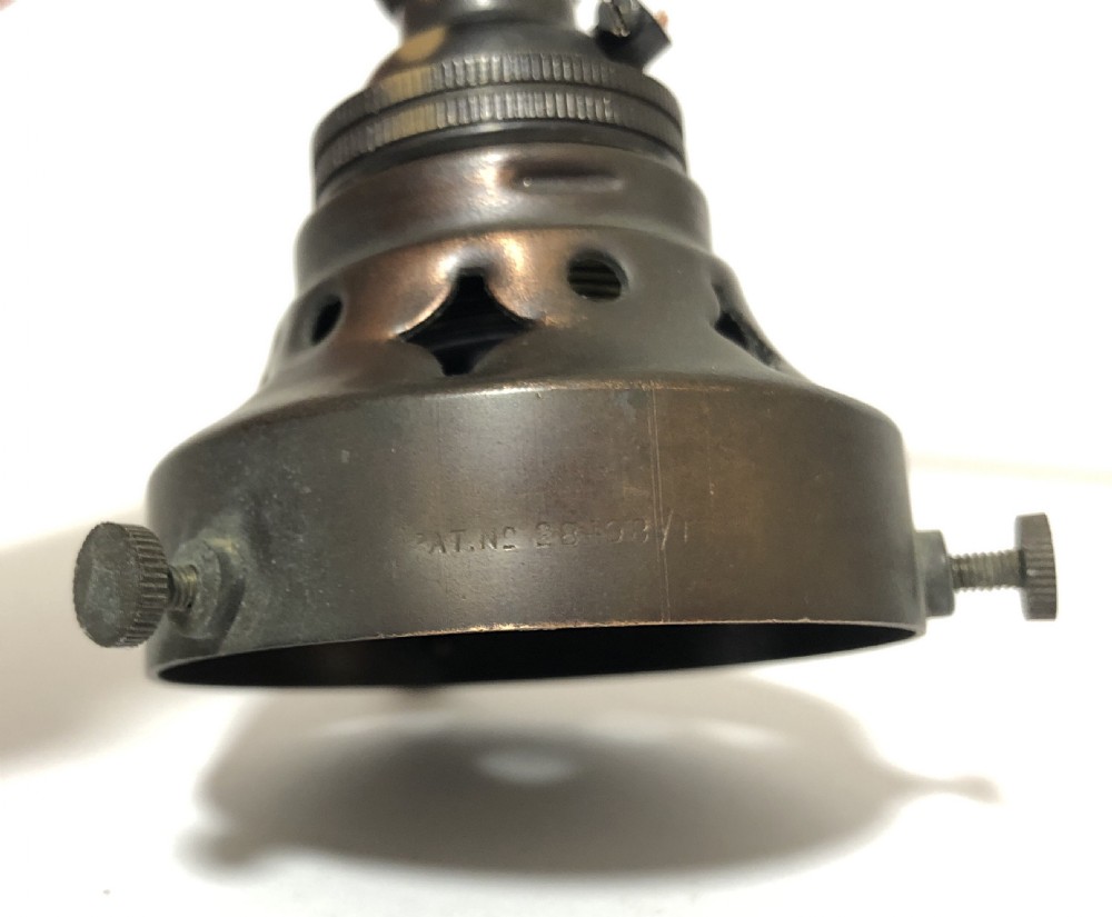 Antique Holophane Prismatic Glass Pendant Light on Wall Mounted Bracket 12 Available View XVIII