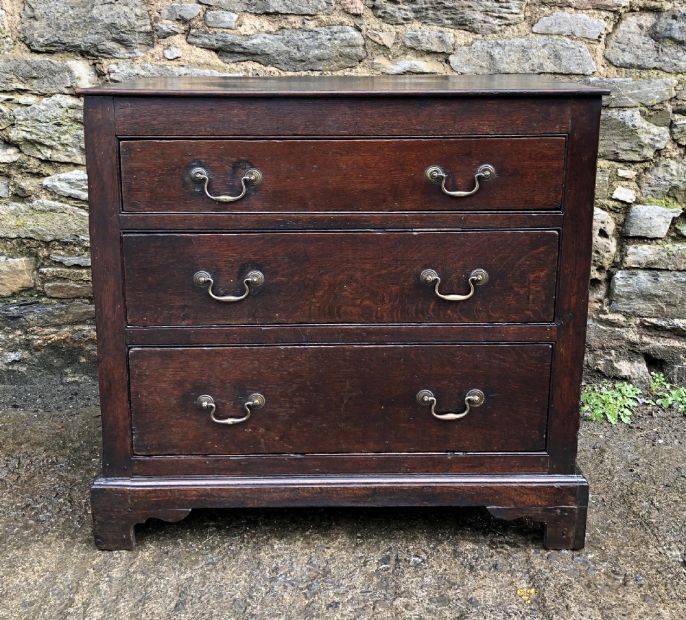Small Antique 18th Century Oak Chest of Drawers