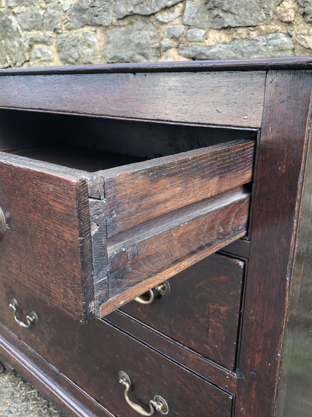 Small Antique 18th Century Oak Chest of Drawers View XII