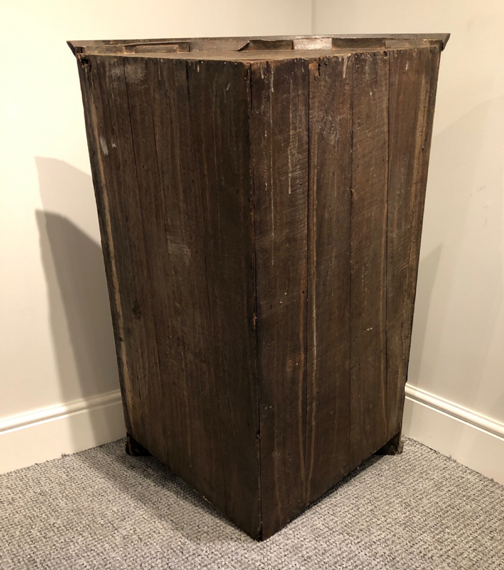 Antique Georgian Oak Wall Hanging Corner Cupboard View XII