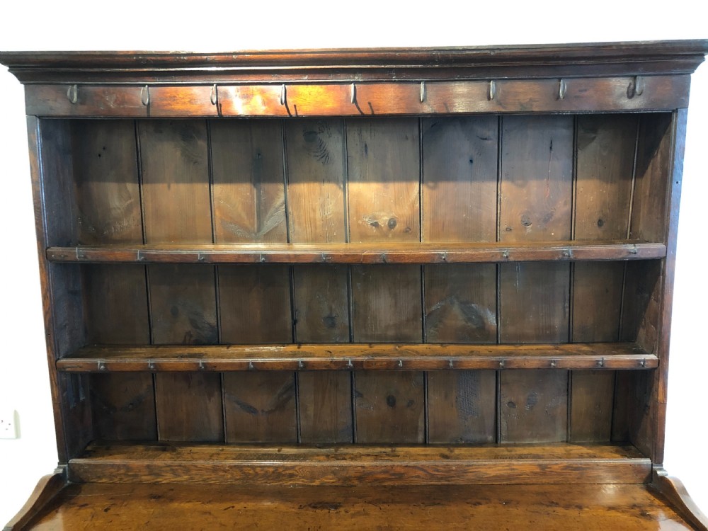 Antique Welsh Swansea Valley Oak Potboard Dresser View XIV