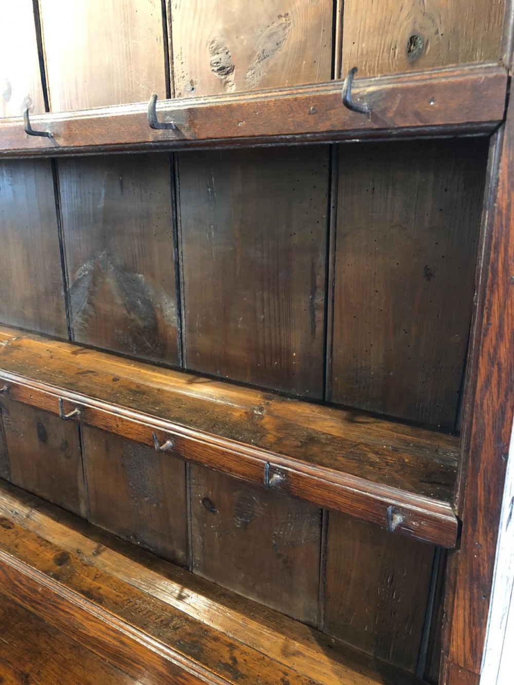 Antique Welsh Swansea Valley Oak Potboard Dresser View XVIII