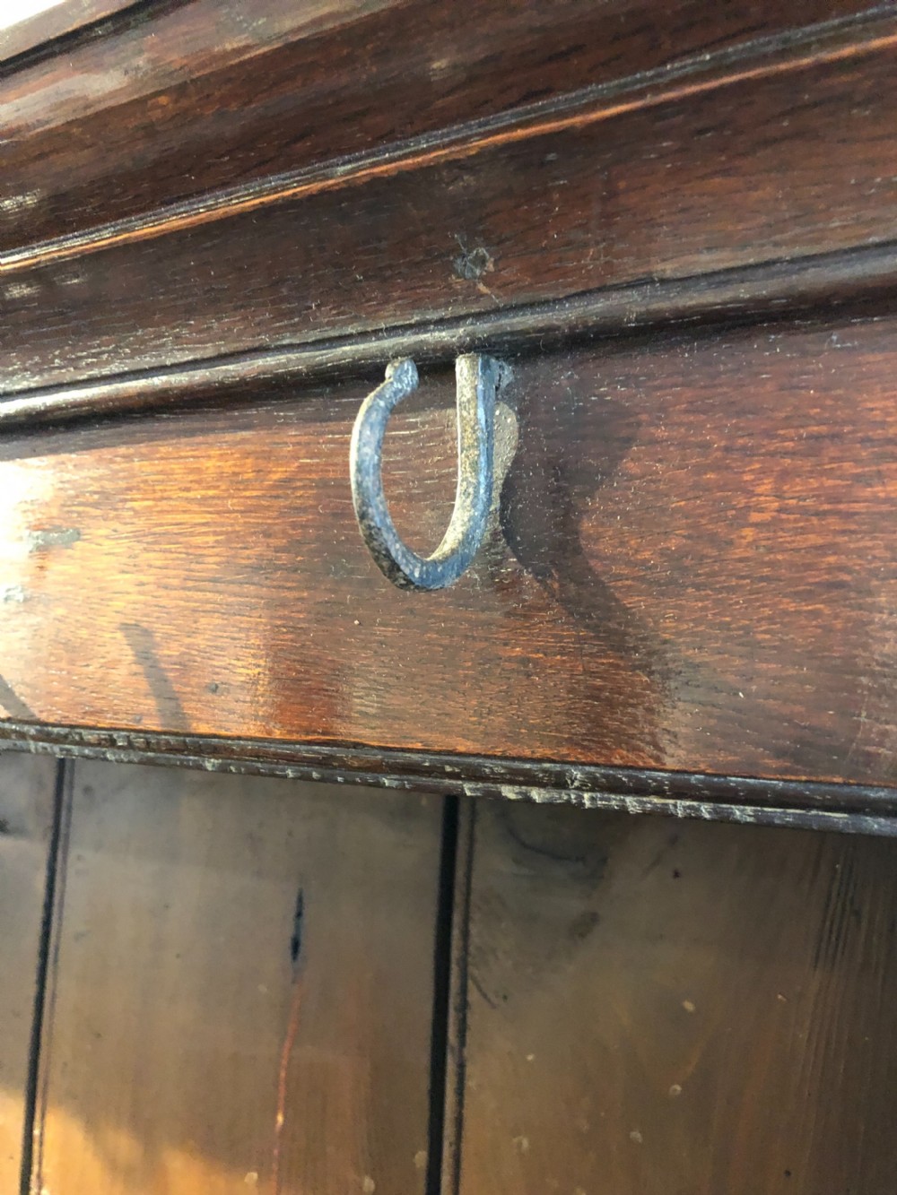 Antique Welsh Swansea Valley Oak Potboard Dresser View XXII