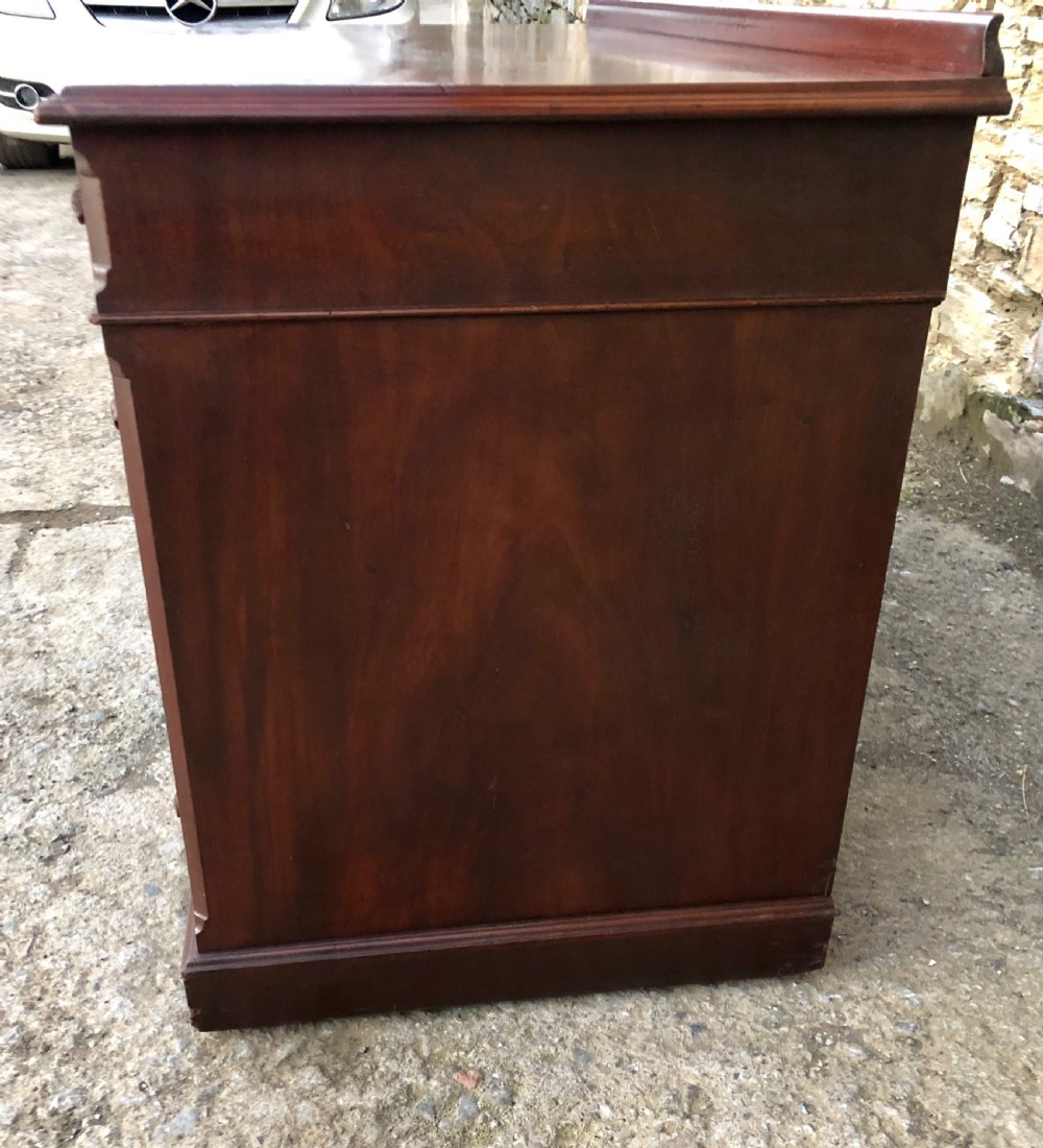 Victorian Mahogany Kneehole Desk  View VIII